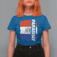 Paraguay Proud Roots Vintage Paraguaya Flag Heritage Pride T Shirt For Women