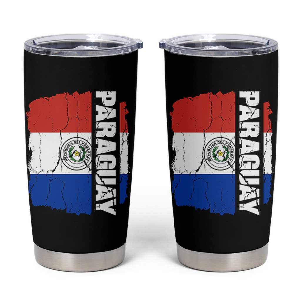 Paraguay Proud Roots Vintage Paraguaya Flag Heritage Pride Tumbler Cup