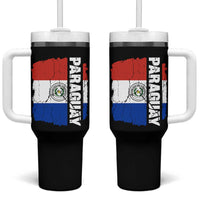 Paraguay Proud Roots Vintage Paraguaya Flag Heritage Pride Tumbler With Handle