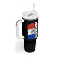 Paraguay Proud Roots Vintage Paraguaya Flag Heritage Pride Tumbler With Handle
