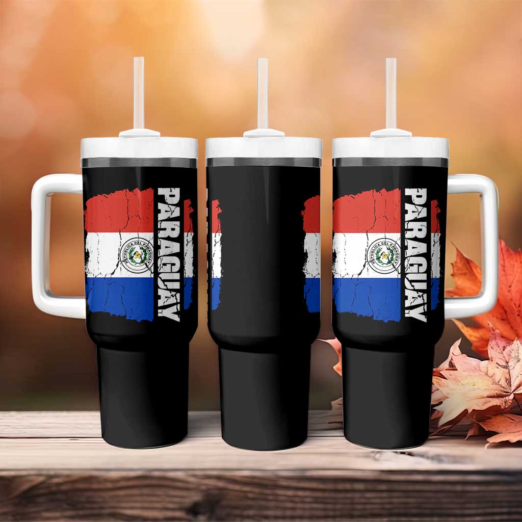 Paraguay Proud Roots Vintage Paraguaya Flag Heritage Pride Tumbler With Handle