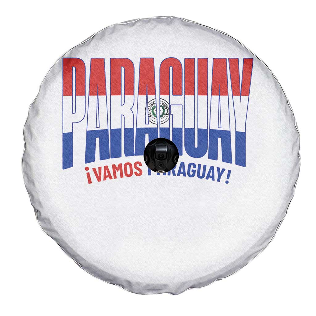 Vamos Paraguay Long Live Soccer Cheer Spare Tire Cover Patriotic Paraguaya Futbol Football Fans Pride