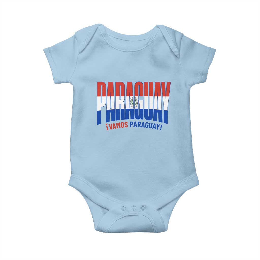 Vamos Paraguay Long Live Soccer Cheer Baby Onesie Patriotic Paraguaya Futbol Football Fans Pride