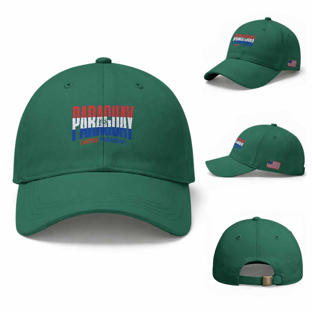 Vamos Paraguay Long Live Soccer Cheer Baseball Cap Patriotic Paraguaya Futbol Football Fans Pride