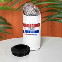 Vamos Paraguay Long Live Soccer Cheer 4 in 1 Can Cooler Tumbler Patriotic Paraguaya Futbol Football Fans Pride