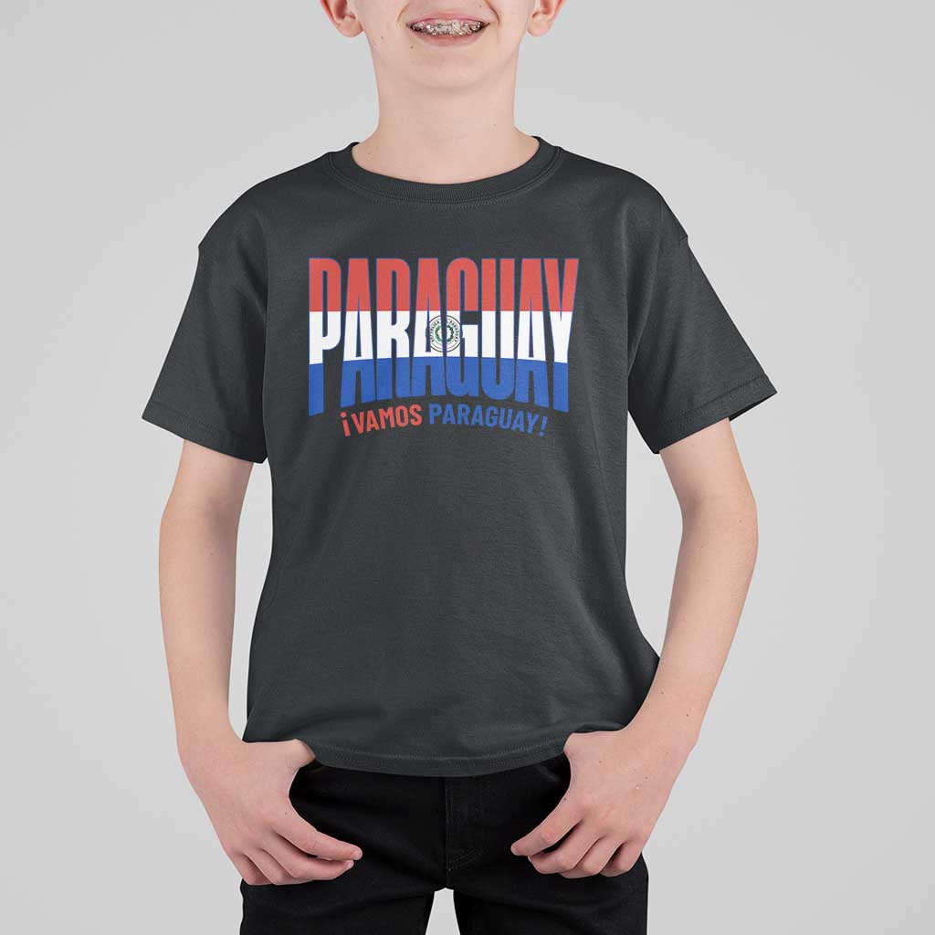 Vamos Paraguay Long Live Soccer Cheer T Shirt For Kid Patriotic Paraguaya Futbol Football Fans Pride