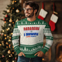 Vamos Paraguay Long Live Soccer Cheer Ugly Christmas Sweater Patriotic Paraguaya Futbol Football Fans Pride