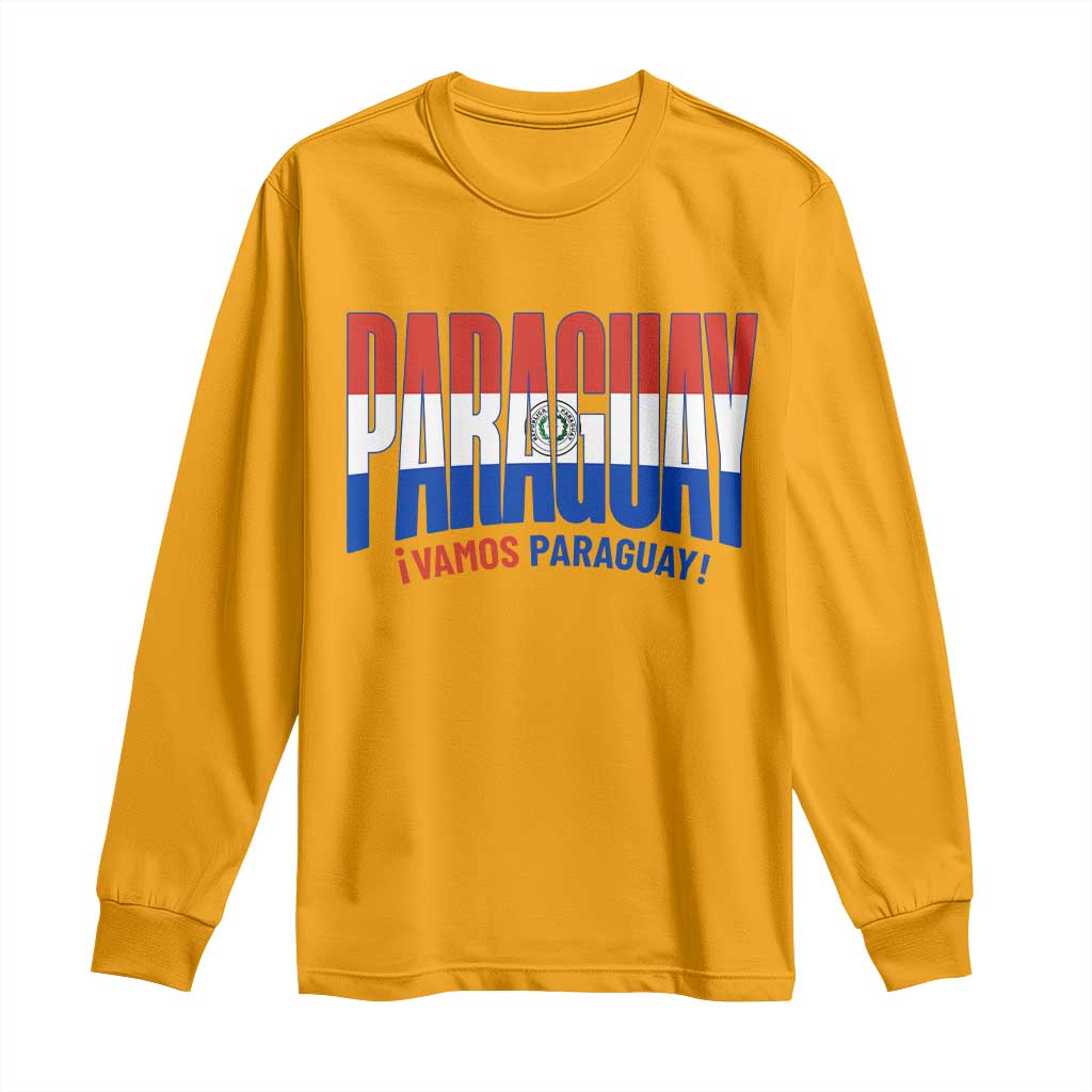 Vamos Paraguay Long Live Soccer Cheer Long Sleeve Shirt Patriotic Paraguaya Futbol Football Fans Pride