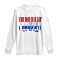 Vamos Paraguay Long Live Soccer Cheer Long Sleeve Shirt Patriotic Paraguaya Futbol Football Fans Pride