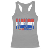 Vamos Paraguay Long Live Soccer Cheer Racerback Tank Top Patriotic Paraguaya Futbol Football Fans Pride