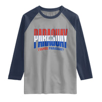 Vamos Paraguay Long Live Soccer Cheer Raglan Shirt Patriotic Paraguaya Futbol Football Fans Pride