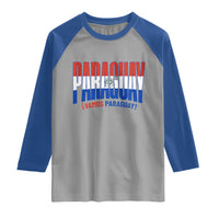 Vamos Paraguay Long Live Soccer Cheer Raglan Shirt Patriotic Paraguaya Futbol Football Fans Pride