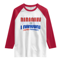 Vamos Paraguay Long Live Soccer Cheer Raglan Shirt Patriotic Paraguaya Futbol Football Fans Pride