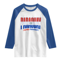 Vamos Paraguay Long Live Soccer Cheer Raglan Shirt Patriotic Paraguaya Futbol Football Fans Pride
