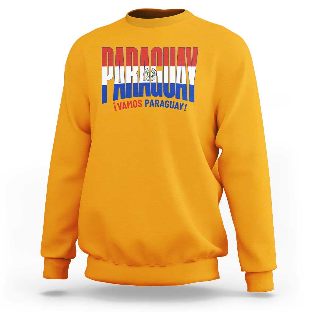 Vamos Paraguay Long Live Soccer Cheer Sweatshirt Patriotic Paraguaya Futbol Football Fans Pride