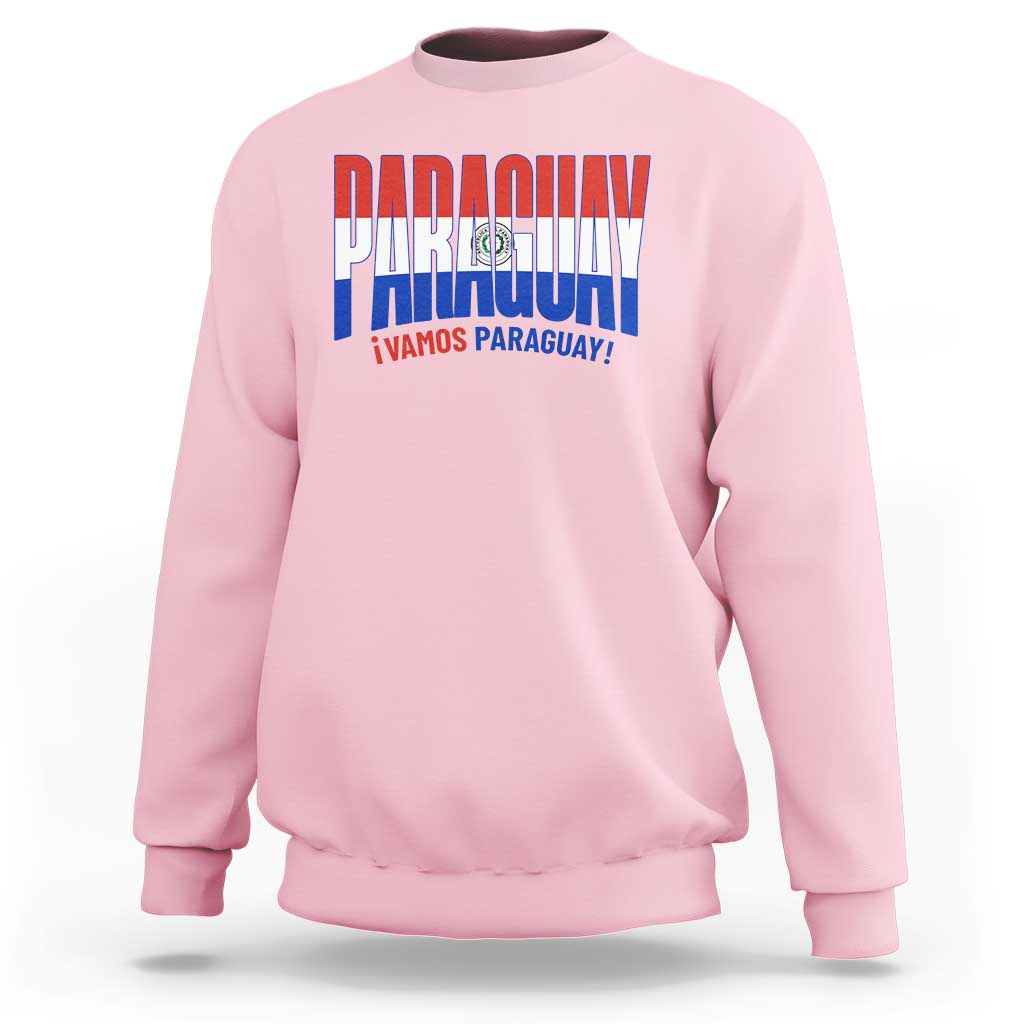 Vamos Paraguay Long Live Soccer Cheer Sweatshirt Patriotic Paraguaya Futbol Football Fans Pride