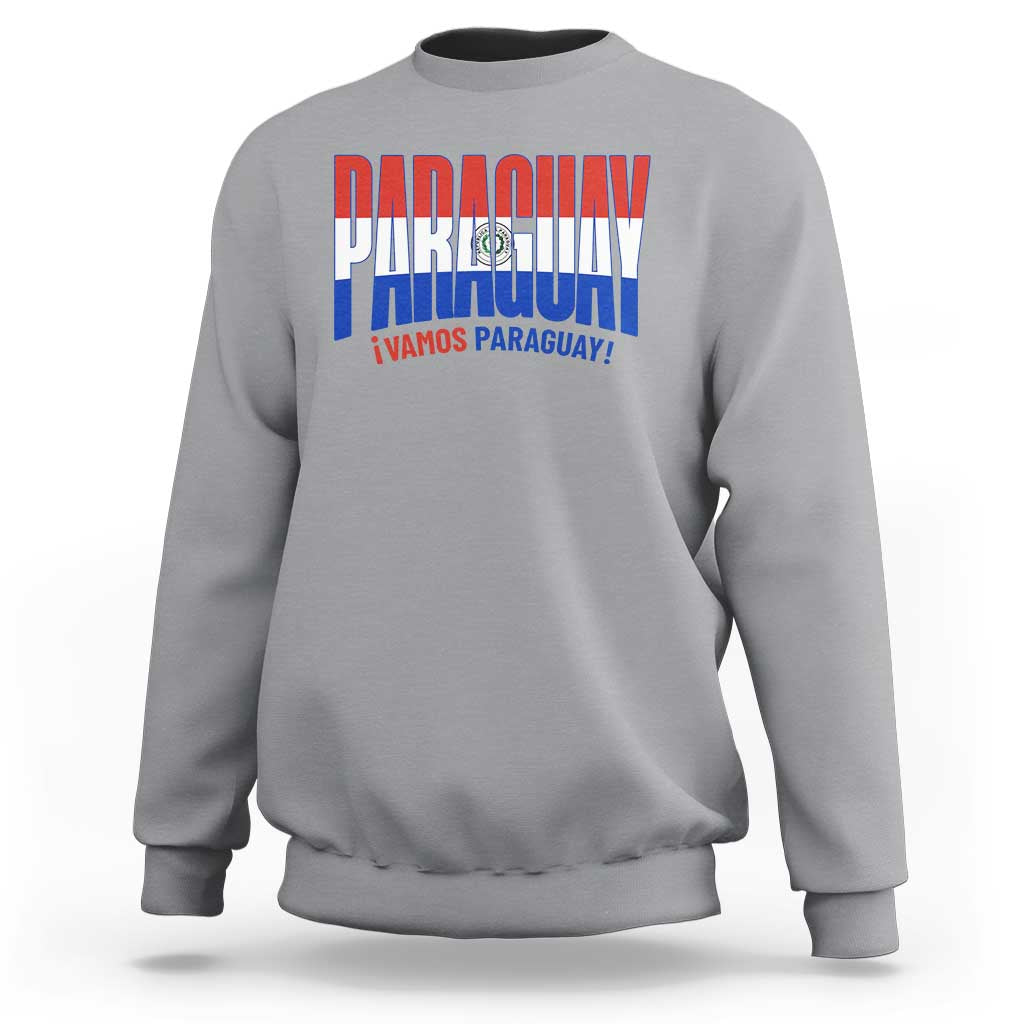 Vamos Paraguay Long Live Soccer Cheer Sweatshirt Patriotic Paraguaya Futbol Football Fans Pride