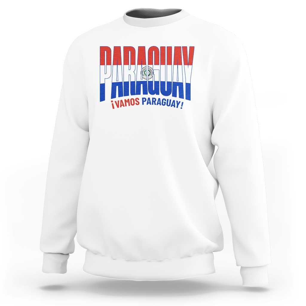 Vamos Paraguay Long Live Soccer Cheer Sweatshirt Patriotic Paraguaya Futbol Football Fans Pride