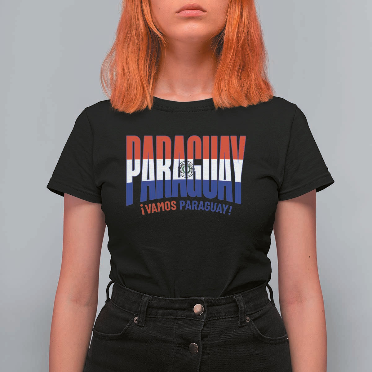 Vamos Paraguay Long Live Soccer Cheer T Shirt For Women Patriotic Paraguaya Futbol Football Fans Pride