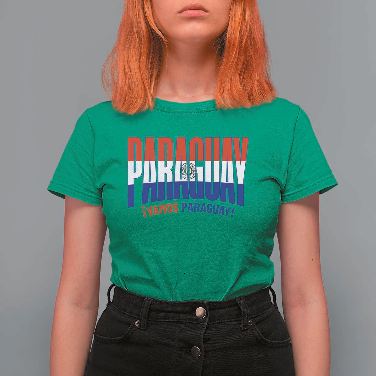 Vamos Paraguay Long Live Soccer Cheer T Shirt For Women Patriotic Paraguaya Futbol Football Fans Pride