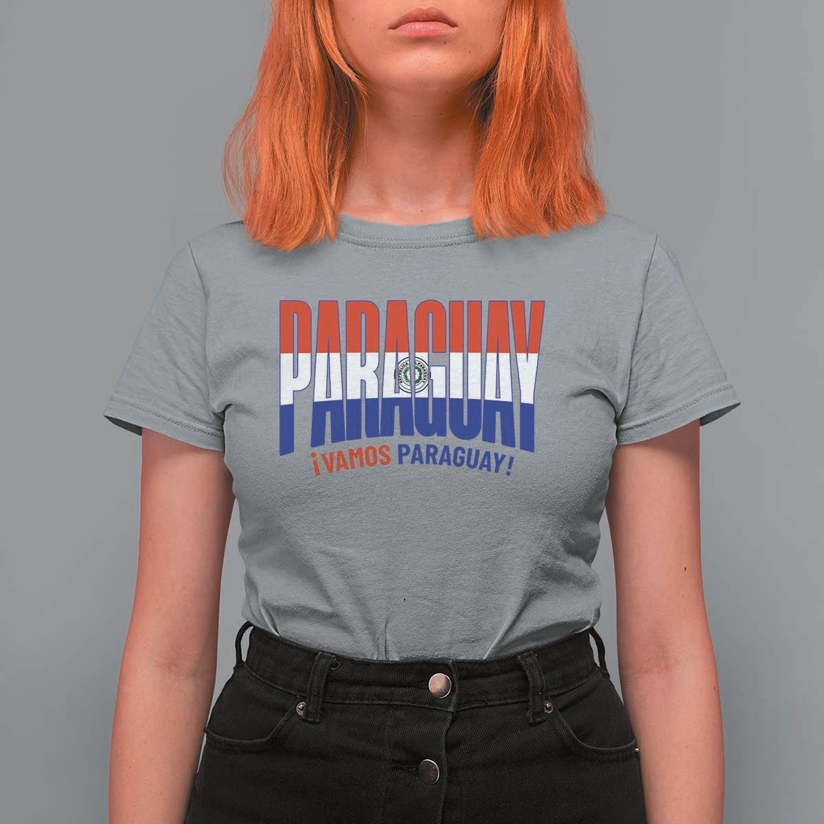 Vamos Paraguay Long Live Soccer Cheer T Shirt For Women Patriotic Paraguaya Futbol Football Fans Pride