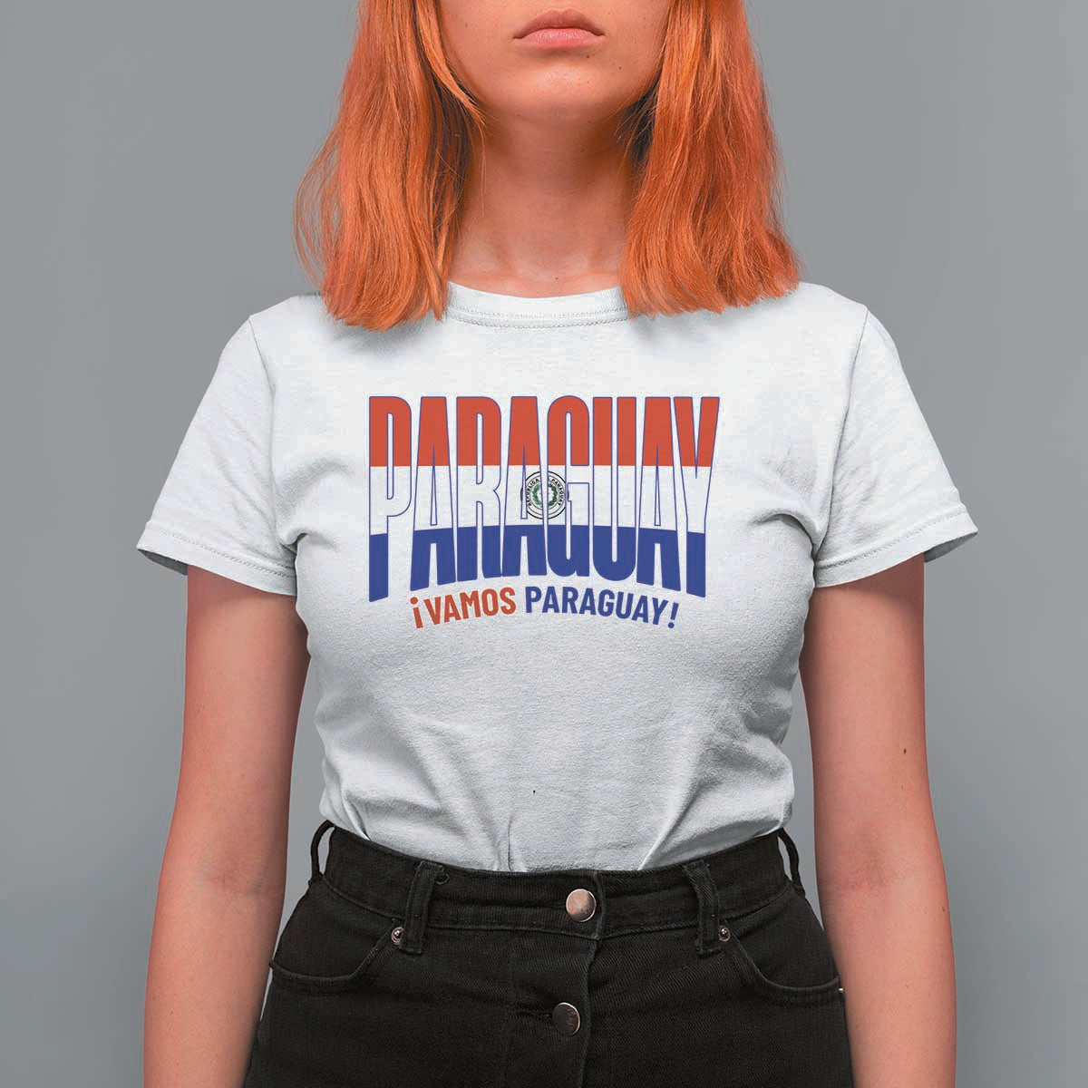 Vamos Paraguay Long Live Soccer Cheer T Shirt For Women Patriotic Paraguaya Futbol Football Fans Pride