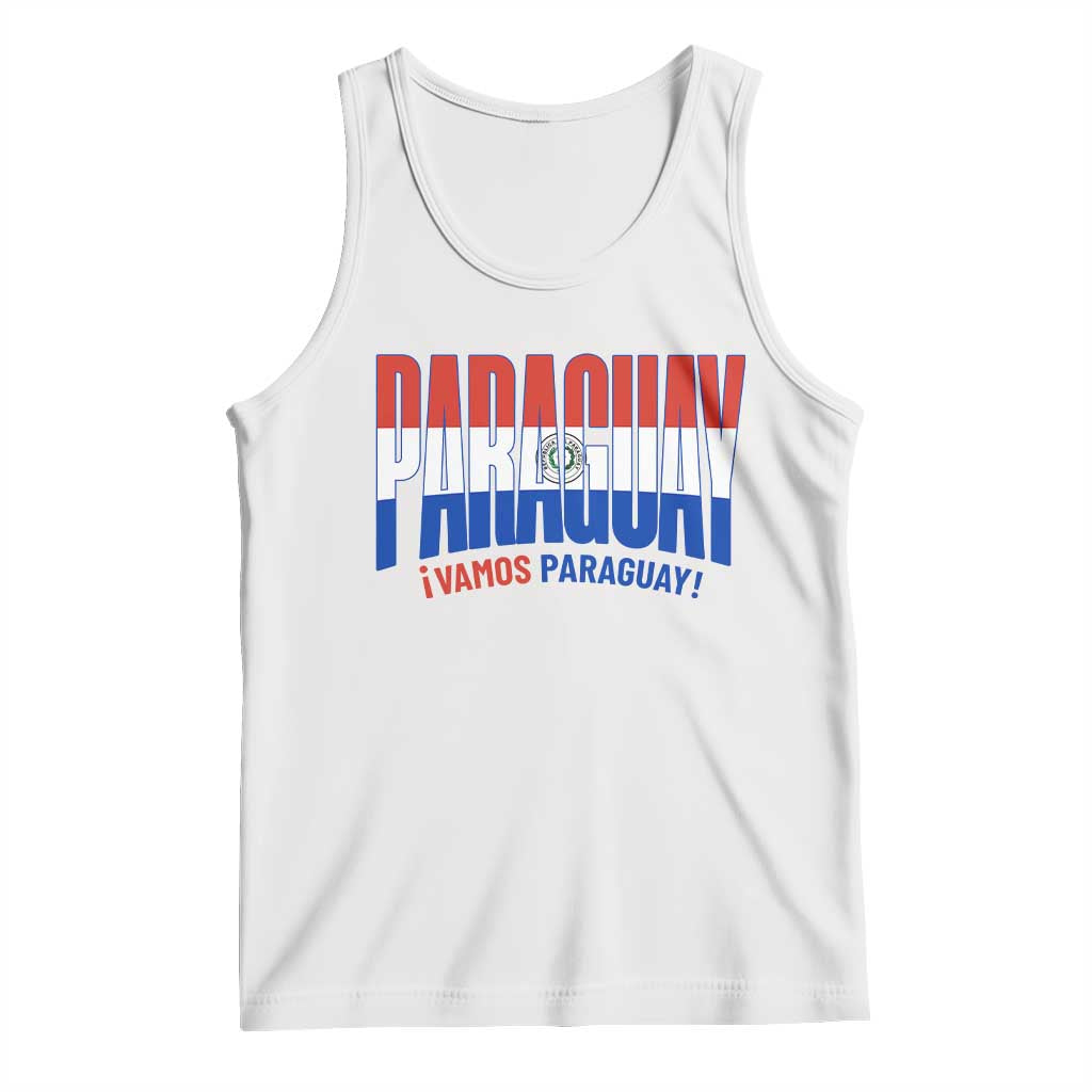 Vamos Paraguay Long Live Soccer Cheer Tank Top Patriotic Paraguaya Futbol Football Fans Pride