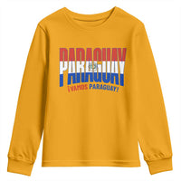 Vamos Paraguay Long Live Soccer Cheer Youth Sweatshirt Patriotic Paraguaya Futbol Football Fans Pride