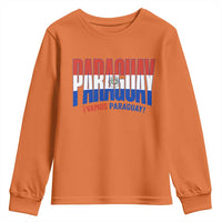 Vamos Paraguay Long Live Soccer Cheer Youth Sweatshirt Patriotic Paraguaya Futbol Football Fans Pride
