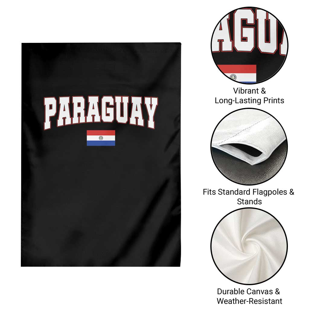 Paraguay Retro Athletic Varsity Style Garden Flag Paraguaya Flag Country Pride Heritage