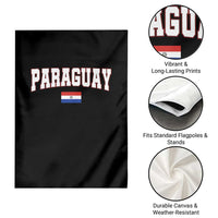 Paraguay Retro Athletic Varsity Style Garden Flag Paraguaya Flag Country Pride Heritage