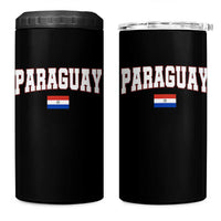 Paraguay Retro Athletic Varsity Style 4 in 1 Can Cooler Tumbler Paraguaya Flag Country Pride Heritage