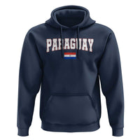 Paraguay Retro Athletic Varsity Style Hoodie Paraguaya Flag Country Pride Heritage