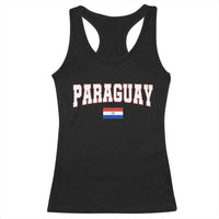 Paraguay Retro Athletic Varsity Style Racerback Tank Top Paraguaya Flag Country Pride Heritage