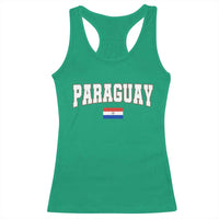 Paraguay Retro Athletic Varsity Style Racerback Tank Top Paraguaya Flag Country Pride Heritage