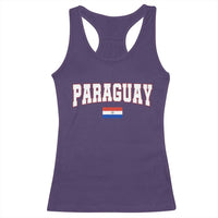 Paraguay Retro Athletic Varsity Style Racerback Tank Top Paraguaya Flag Country Pride Heritage