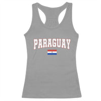 Paraguay Retro Athletic Varsity Style Racerback Tank Top Paraguaya Flag Country Pride Heritage