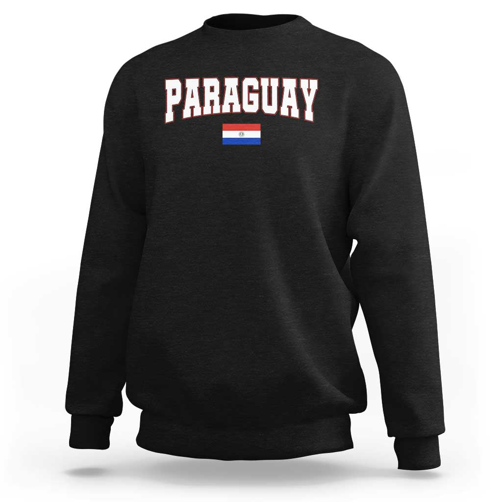 Paraguay Retro Athletic Varsity Style Sweatshirt Paraguaya Flag Country Pride Heritage