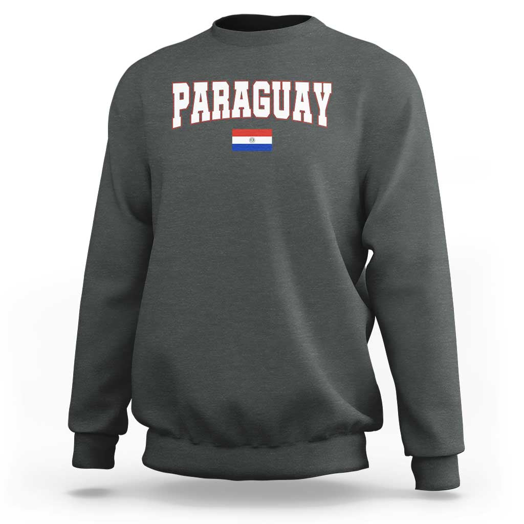 Paraguay Retro Athletic Varsity Style Sweatshirt Paraguaya Flag Country Pride Heritage