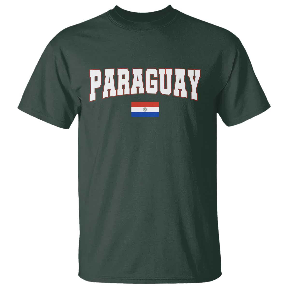 Paraguay Retro Athletic Varsity Style T Shirt Paraguaya Flag Country Pride Heritage