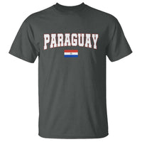 Paraguay Retro Athletic Varsity Style T Shirt Paraguaya Flag Country Pride Heritage