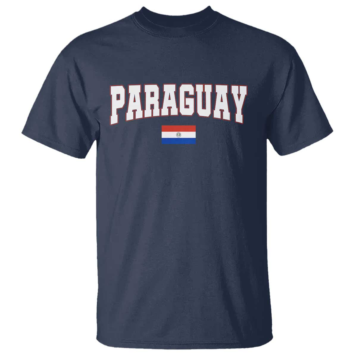 Paraguay Retro Athletic Varsity Style T Shirt Paraguaya Flag Country Pride Heritage