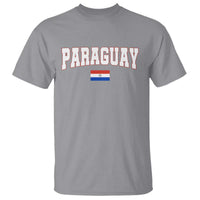 Paraguay Retro Athletic Varsity Style T Shirt Paraguaya Flag Country Pride Heritage