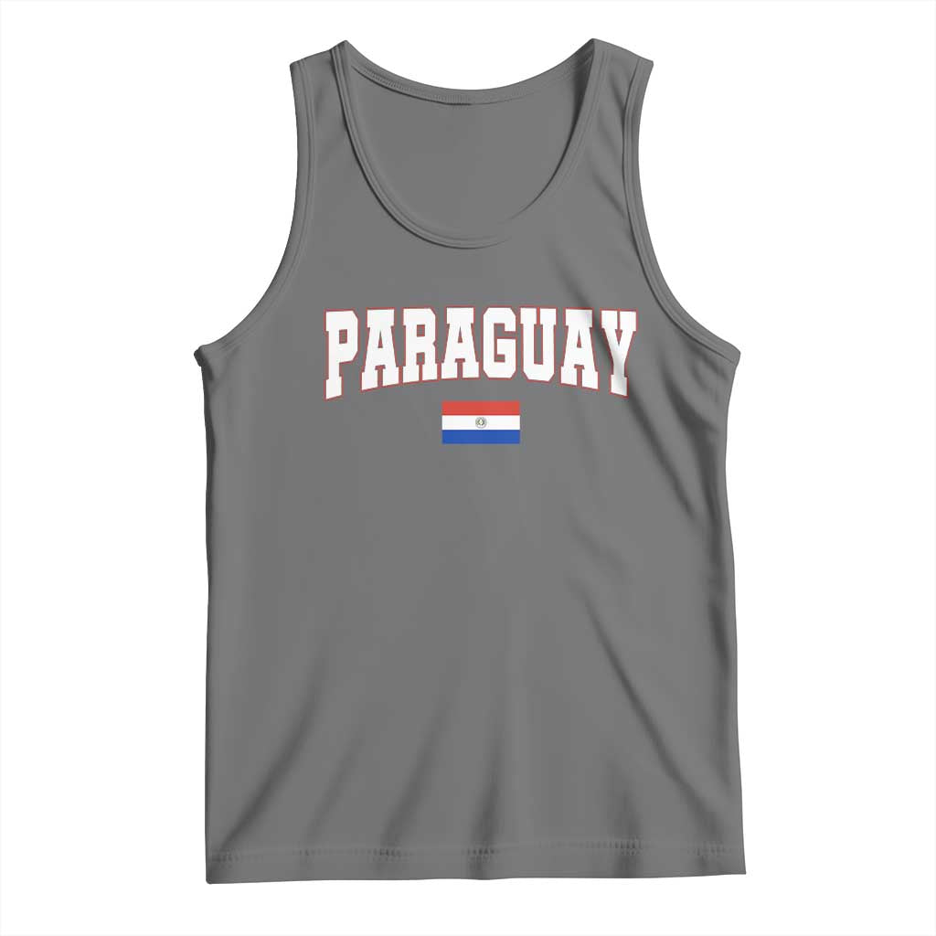 Paraguay Retro Athletic Varsity Style Tank Top Paraguaya Flag Country Pride Heritage