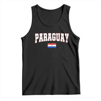 Paraguay Retro Athletic Varsity Style Tank Top Paraguaya Flag Country Pride Heritage