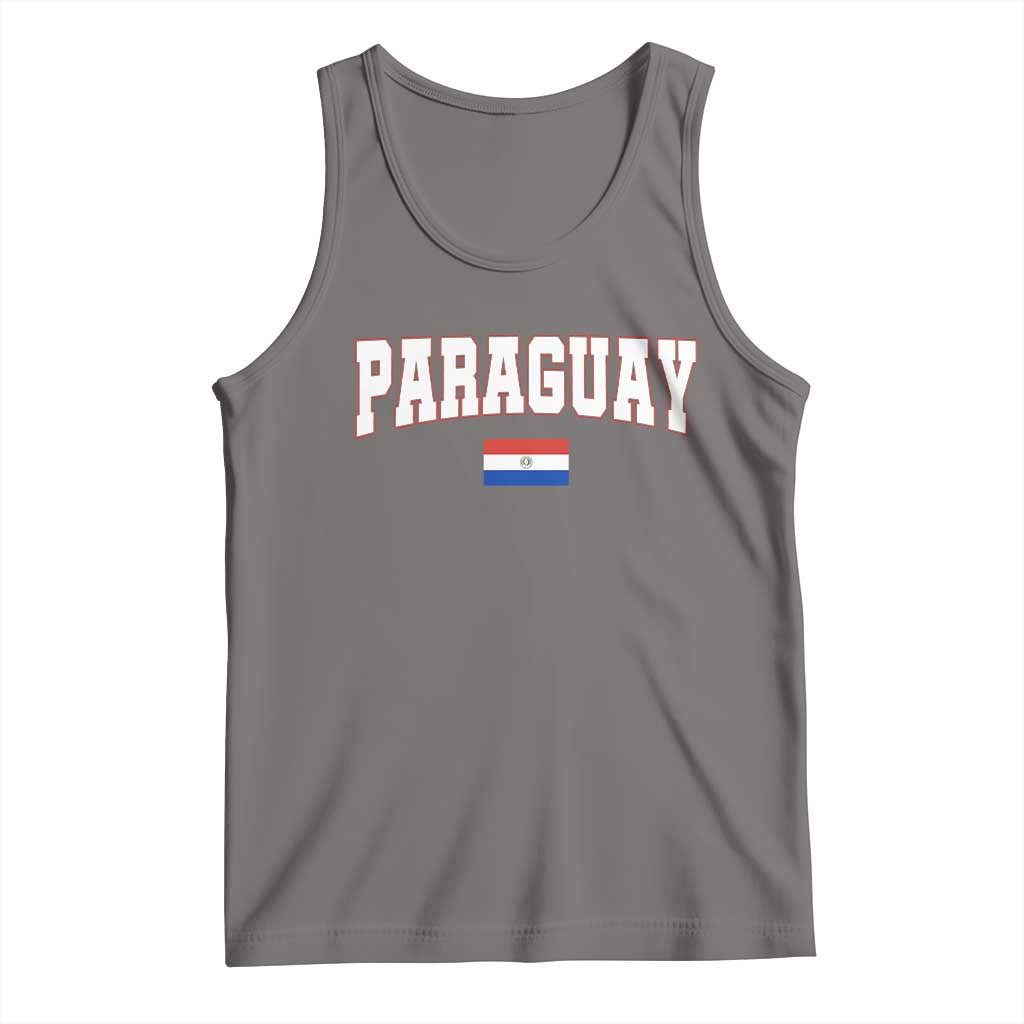 Paraguay Retro Athletic Varsity Style Tank Top Paraguaya Flag Country Pride Heritage