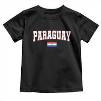 Paraguay Retro Athletic Varsity Style Toddler T Shirt Paraguaya Flag Country Pride Heritage