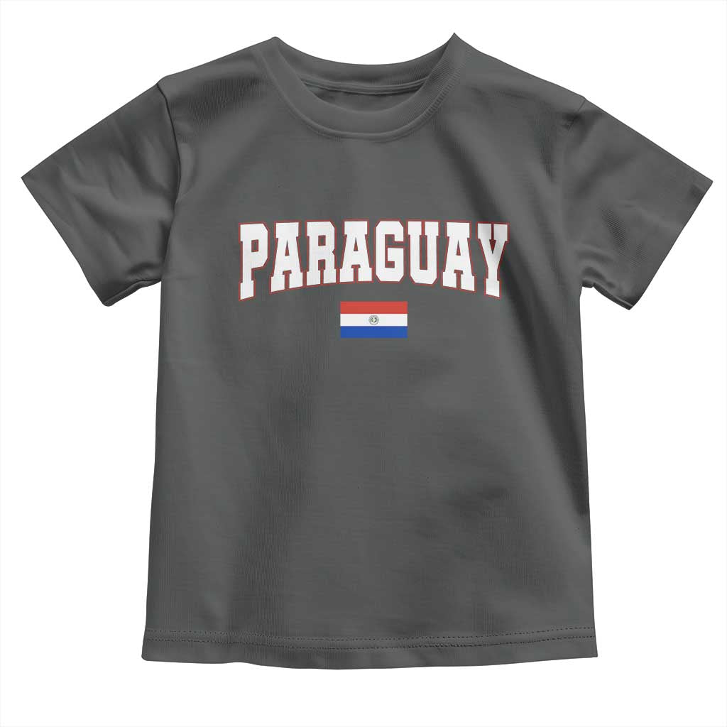 Paraguay Retro Athletic Varsity Style Toddler T Shirt Paraguaya Flag Country Pride Heritage
