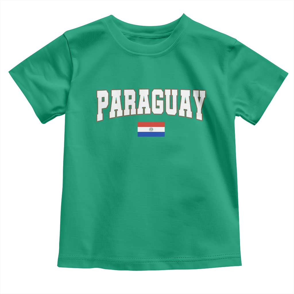 Paraguay Retro Athletic Varsity Style Toddler T Shirt Paraguaya Flag Country Pride Heritage