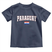 Paraguay Retro Athletic Varsity Style Toddler T Shirt Paraguaya Flag Country Pride Heritage
